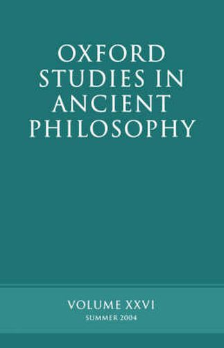 Cover image for Oxford Studies in Ancient Philosophy