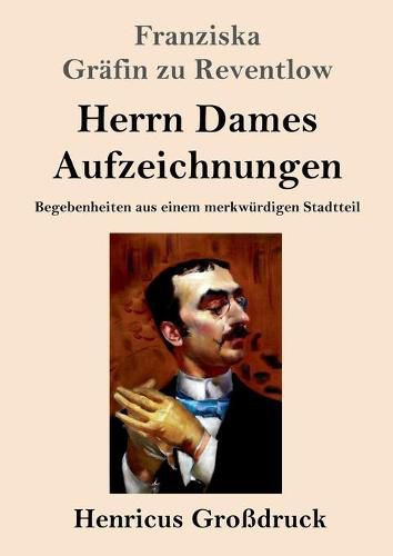 Cover image for Herrn Dames Aufzeichnungen (Grossdruck): Begebenheiten aus einem merkwurdigen Stadtteil