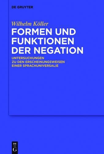 Cover image for Formen und Funktionen der Negation