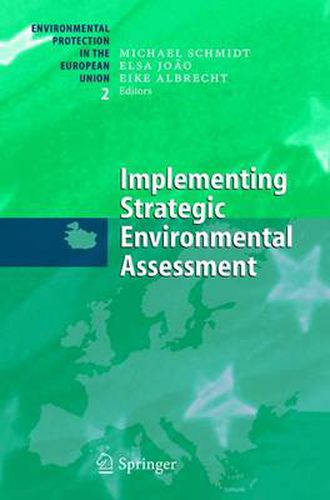 Cover image for Implementing Strategic Environmental Assessment