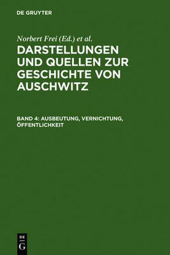 Cover image for Ausbeutung, Vernichtung, OEffentlichkeit