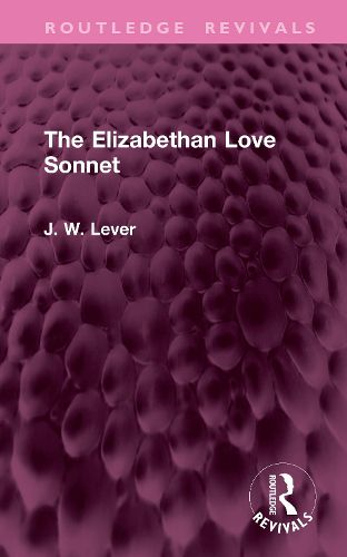 Cover image for The Elizabethan Love Sonnet