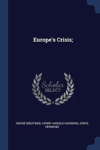 Europe's Crisis;