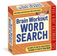 Cover image for Brain Workout Word Search Page-A-Day Calendar 2025