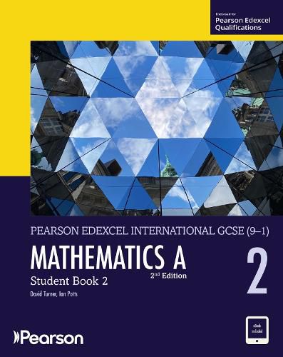 Cover image for Pearson Edexcel IG Mathematics A Student Book 2 w/code