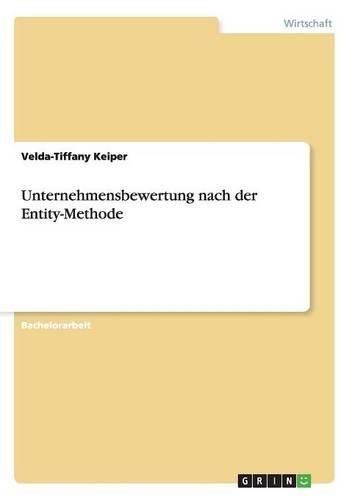 Cover image for Unternehmensbewertung nach der Entity-Methode