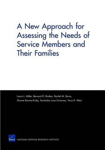 Cover image for A New Approach for Assessing the Needs of Service Members and Their Families