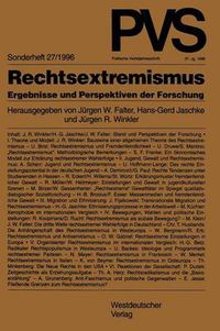 Cover image for Rechtsextremismus: Ergebnisse Und Perspektiven Der Forschung