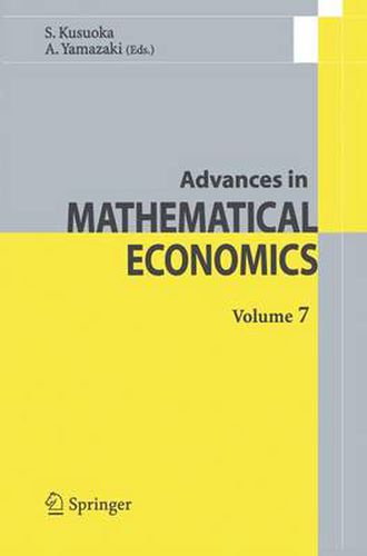 Cover image for Advances in Mathematical Economics Volume 7