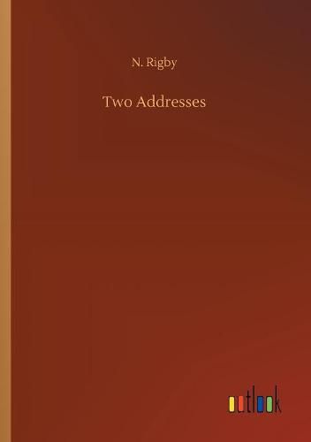 Cover image for Two Addresses