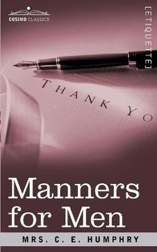 Cover image for Manners for Men