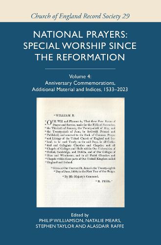 Cover image for National Prayers: Special Worship since the Reformation