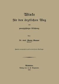 Cover image for Winke Fur Den AErztlichen Weg Aus Zwanzigjahriger Erfahrung