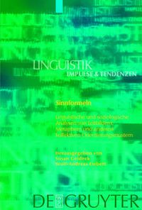 Cover image for Sinnformeln: Linguistische und soziologische Analysen von Leitbildern, Metaphern und anderen kollektiven Orientierungsmustern