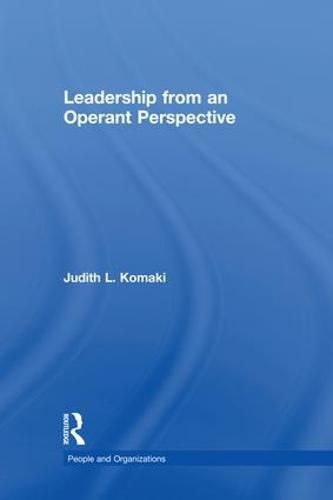 Cover image for Leadership from an Operant Perspective: The Operant Model of Effective Supervision