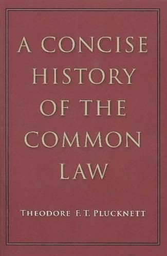 Cover image for A Concise History of the Common Law