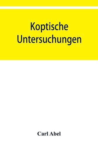 Cover image for Koptische Untersuchungen