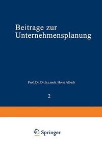 Cover image for Beitrage Zur Unternehmensplanung