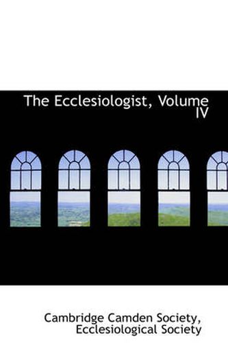 Cover image for The Ecclesiologist, Volume IV