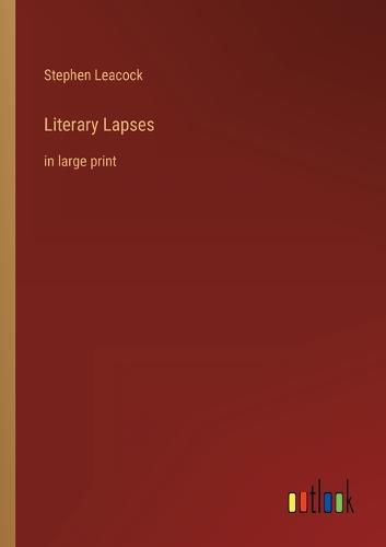 Cover image for Literary Lapses