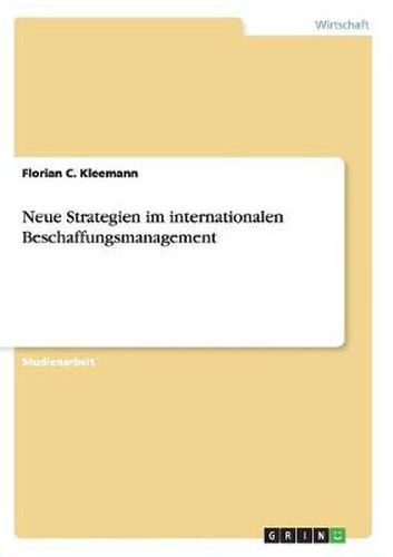 Cover image for Neue Strategien im internationalen Beschaffungsmanagement
