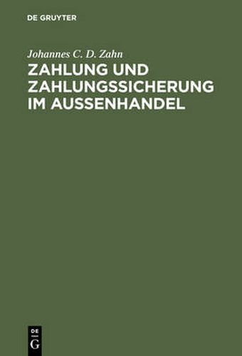 Cover image for Zahlung und Zahlungssicherung im Aussenhandel