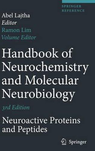 Cover image for Handbook of Neurochemistry and Molecular Neurobiology: Neuroactive Proteins and Peptides