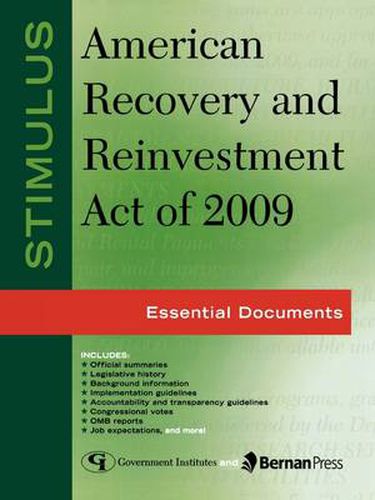 Cover image for Stimulus: American Recovery and Reinvestment Act of 2009: Essential Documents