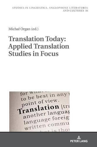 Cover image for Translation Today: Applied Translation Studies in Focus