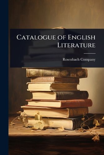 Cover image for Catalogue of English Literature