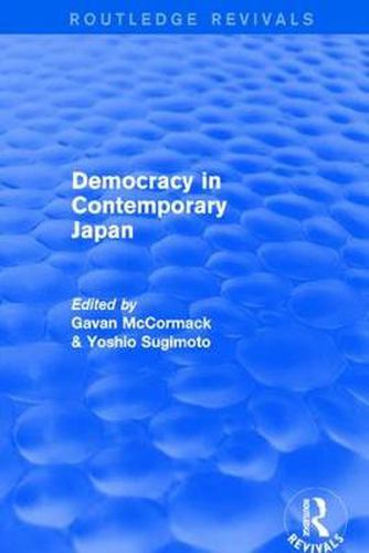 Cover image for Democracy in Contemporary Japan