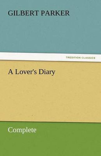 Cover image for A Lover's Diary, Complete