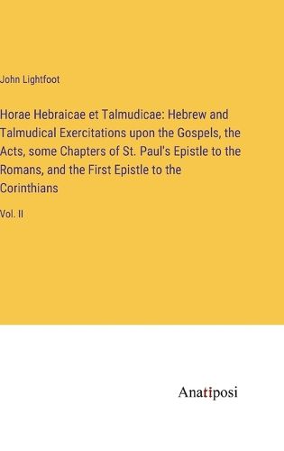 Cover image for Horae Hebraicae et Talmudicae