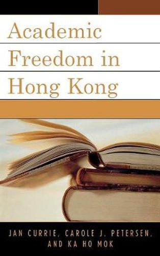 Cover image for Academic Freedom in Hong Kong