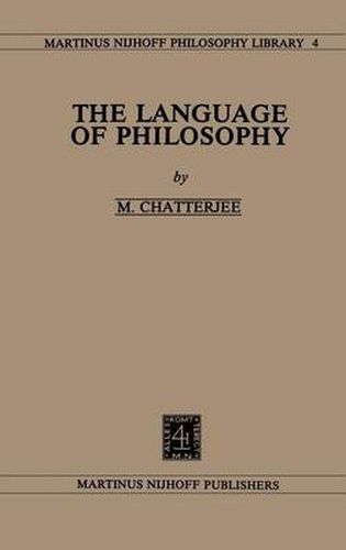 Cover image for The Language of Philosophy