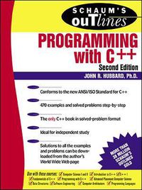 Cover image for Schaum's Outline of Programming with C++