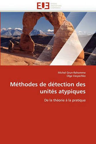 Cover image for M Thodes de D Tection Des Unit?'s Atypiques