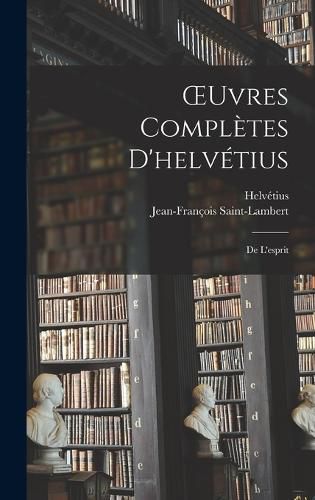Cover image for OEuvres Completes D'helvetius