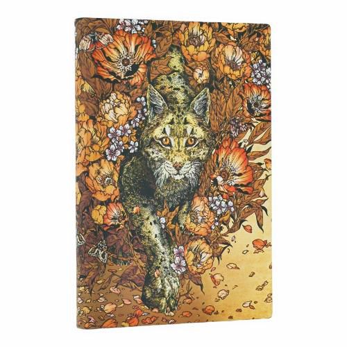 Cover image for Lynx Rising (Erica Williams Art) Mini Lined Softcover Journal (Elastic Band Closure)
