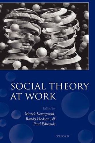 Cover image for Social Theory at Work