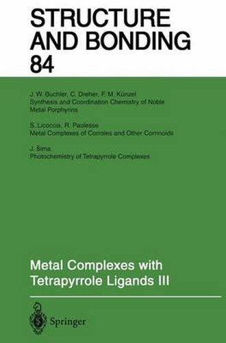 Cover image for Metal Complexes with Tetrapyrrole Ligands III