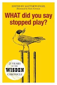 Cover image for WHAT Did You Say Stopped Play?: 25 Years of the Wisden Chronicle