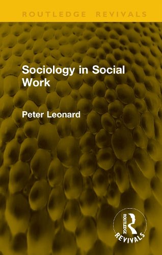 Cover image for Sociology in Social Work