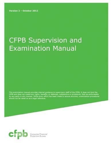 Cover image for Cfpb Supervision and Examination Manual