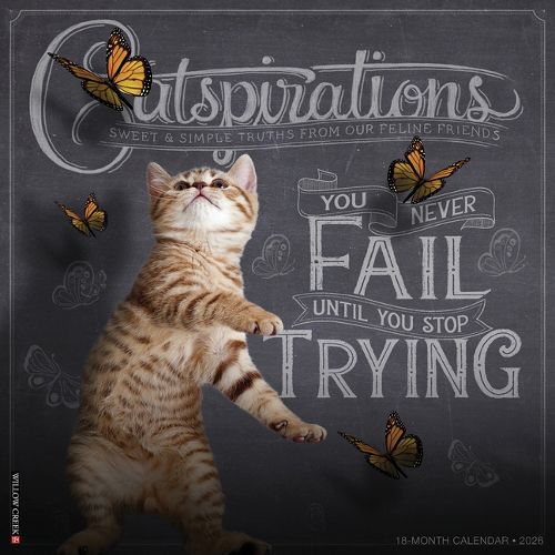 Cover image for Catspirations 2026 12 X 12 Wall Calendar