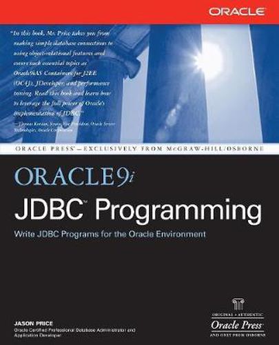 Cover image for Oracle9i JDBC Programming