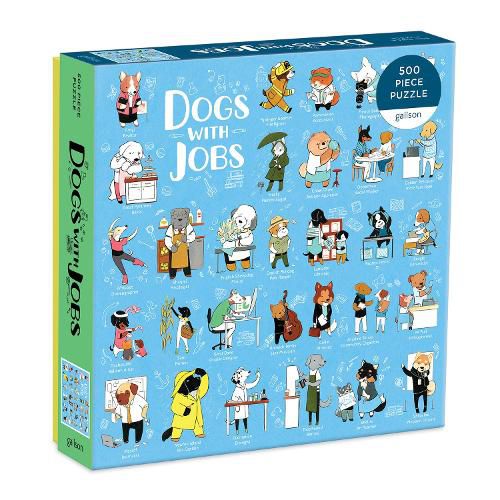 Cover image for Dogs With Jobs 500 Piece Puzzle