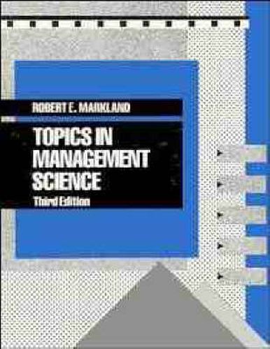 Cover image for Topics in Management Science