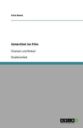 Cover image for Untertitel im Film: Chancen und Risiken