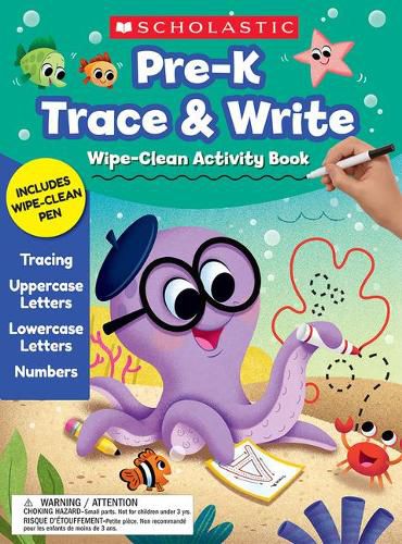 Cover image for Pre-K Trace & Write Wipe-Clean Activity Book